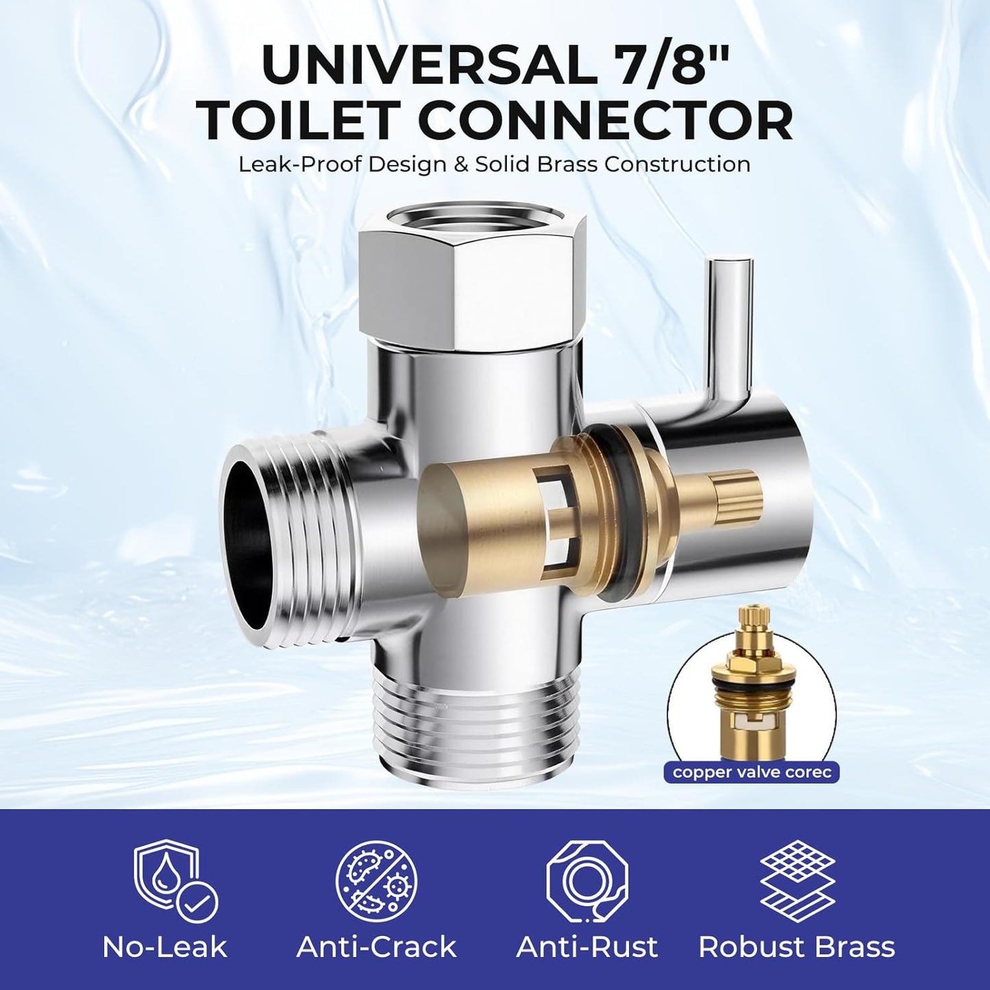 Handheld Bidet Sprayer for Toilet - Stainless Steel Bathroom Bidet Faucet with Adjustable Water Pressure Hose - Leak-Proof Muslim Shower & Cloth Diaper Sprayer for Baby, Feminine Wash, Pet Bath