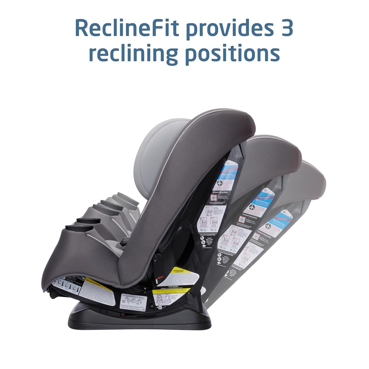 Maxi-Cosi Pria Max 3-in-1 Convertible Car Seat, Infant to Toddler Car Seat, ClipQuick Magnetic Chest Clip, Quick-Install Latch, Machine-Washable Cover, 5-100 lbs, Oyster Shell