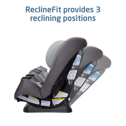 Maxi-Cosi Pria Max 3-in-1 Convertible Car Seat, Infant to Toddler Car Seat, ClipQuick Magnetic Chest Clip, Quick-Install Latch, Machine-Washable Cover, 5-100 lbs, Oyster Shell