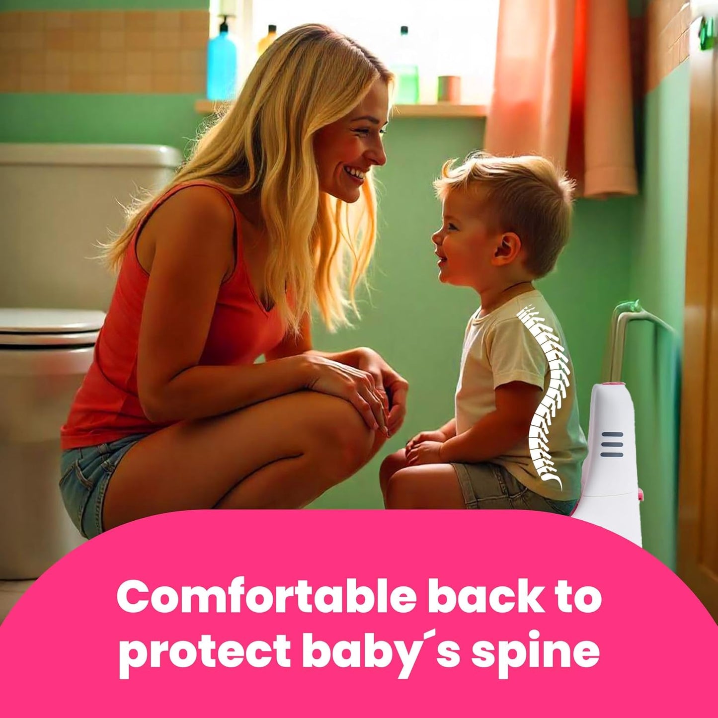 Toddler Potty Training Toilet with Flushing Sounds, Removable Lid, and Soft Cushion - Potty Training Toilet - Toddler Toilet Training Potty - Potty Chair for Toddlers 1-5