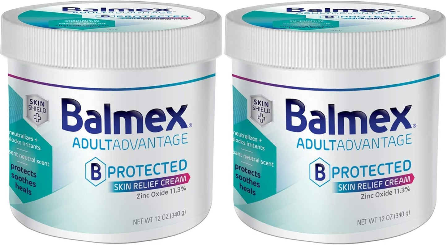 Balmex Adult Care Rash Cream, 12oz, (Pack of 2)
