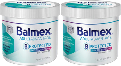 Balmex Adult Care Rash Cream, 12oz, (Pack of 2)