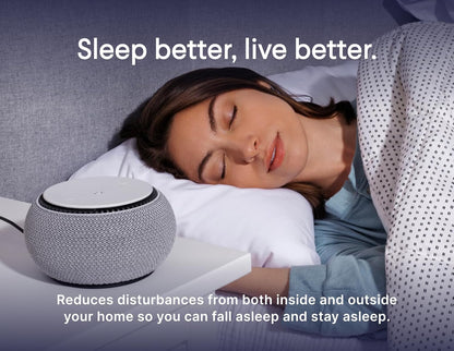 SNOOZ Smart White Noise Machine - Real Fan Inside for Non-Looping Sound, Portable Sleep Aid for Adults, Dogs, Travel, Home, Bedroom, Sleeping, Office Privacy, Therapy, & Baby Registry Essential- Cloud