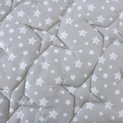 Octagon Playpen Mat Grey, Non Slip 8 Panel Playpen Mattress Mat Fits Regalo Extra Large Play Yard and hiccapop XL 69" Baby Playpen, Grey Star Octagon Playard Pad