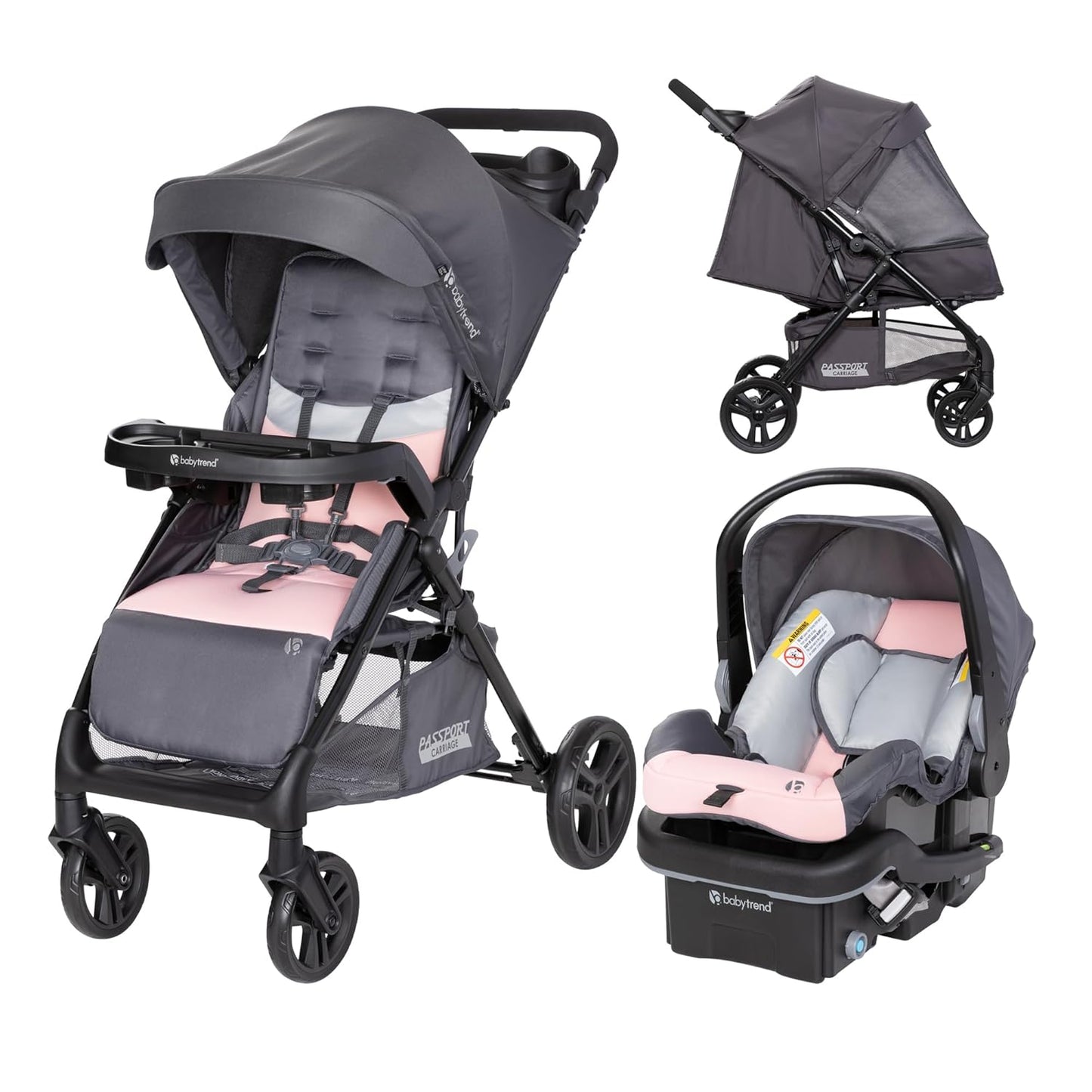 Baby Trend Sonar Cargo 3-Wheel Travel System, Desert Sage