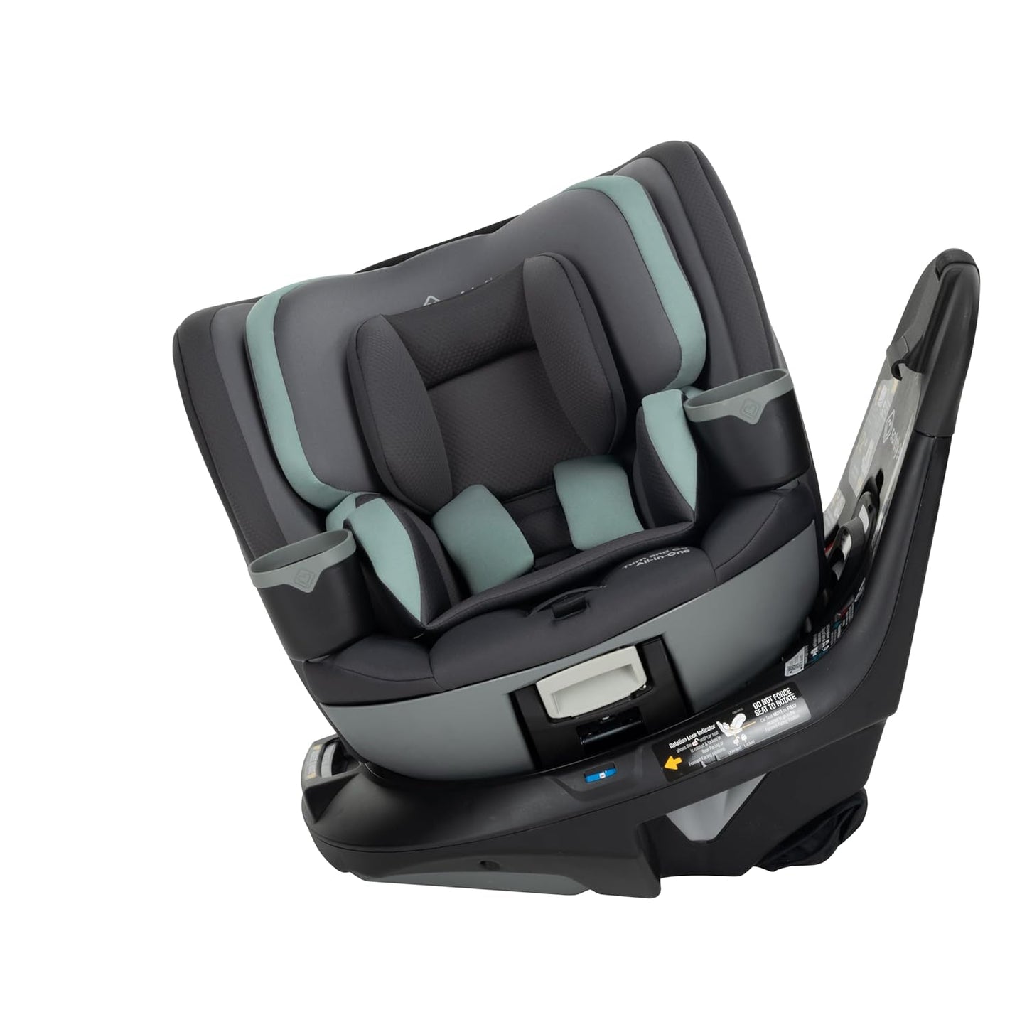 Safety 1st Turn and Go 360 ST Rotating All-in-One Convertible Car Seat, SafetySwivel Technology, SecureTech Installation, 3-in-1 Rear-Facing, Forward-Facing, Booster, 5-100 lbs, Siberian Caviar