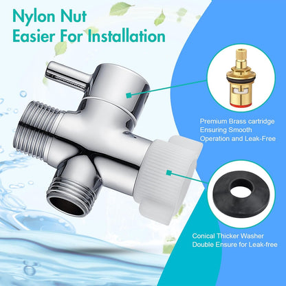 BARROCK Handheld Bidet Sprayer for Toilet, Stainless Steel Metal Made Baby Cloth Diaper Spraying Kit, Bathroom Toilet Bidet Attachment Set for Bathing Pets and Feminine Hygiene, Matte Black