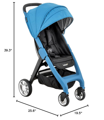 Larktale Chit Chat | Lightweight Compact Stroller for Babies & Toddlers 6 Months & Up | Best Travel Stroller | One-Handed Steering & Easy Fold, Longreef Navy