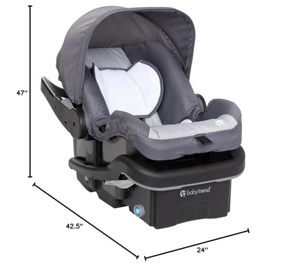 Baby Trend Expedition® Zero Flat Jogger with LED Lights, Dash Grey