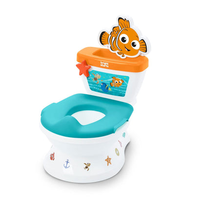 Bright Starts Disney Junior Minnie Mouse My Size Potty Training Toilet, Toddler Potty Chair with Flushing & Cheering Sounds, Removable Seat with Splash Guard & Handles, Ages 18+ Months, Up to 50 lbs