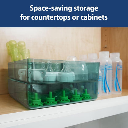 Dr. Brown's Baby Bottle Storage Tray with Customizable Compartments, Store and Organize Bottles, Parts, and Accessories, BPA-Free