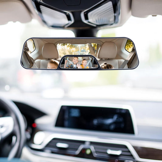 12" Car rear view mirror, car panoramic rearview mirror with Baby Rear-Facing,HD, effectively reducing blind spots .Used for car, SUV, truck