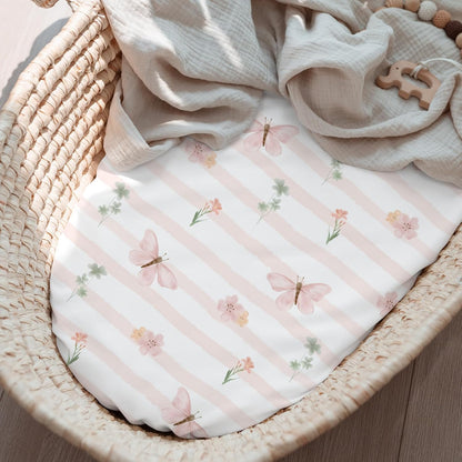 Bedside Sleeper Bassinet Fitted Sheets 20 x 33, 3 Pack Baby Delight Beside Me Dreamer,Babybond,Jimglo,koola,cowiewie,fodoss, Dream On Me Baby Square Bassinet, Pink Animal