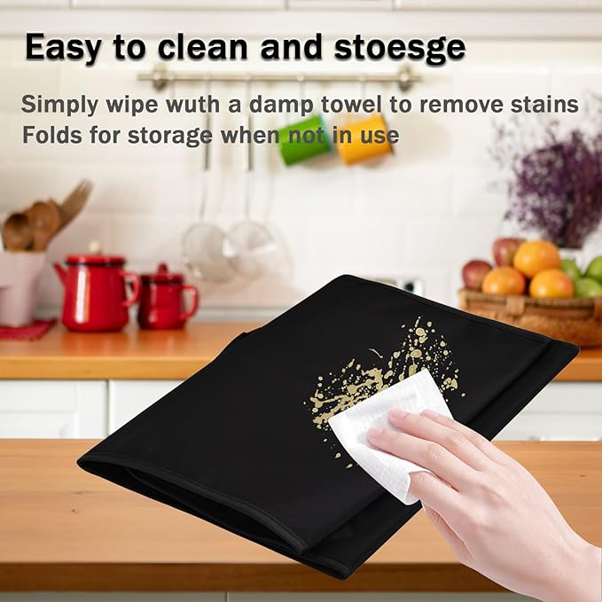 Dust Cover for Dr Brown's Baby Bottles Sterilizer, Heavy Duty Heat-Resistant Nylon Fabric Protective Bottle Dryer Cover Compatible with Dr. Brown's Baby Bottles All-in-One Sterilizer and Dryer (Black)