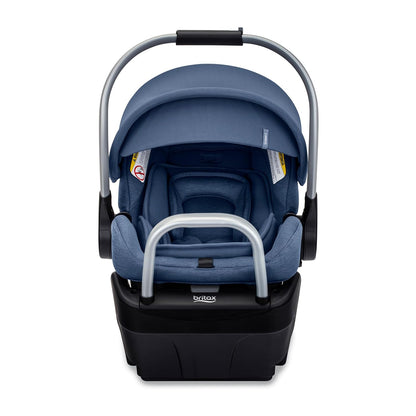 Britax Willow SC Infant Car Seat, Rear Facing Car Seat with Alpine Base, ClickTight Technology, RightSize System, Pindot Stone