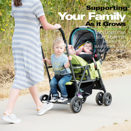 Joovy Caboose LX Tandem Stand-on Stroller, Black