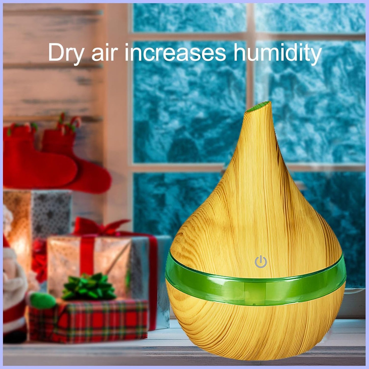 Portable Mini Cool Mist Humidifier, 400ml Ultrasonic Humidifier with 7 Color Night Lights, 2 Mist Modes, 10-20 Hours Runtime, Ultra-Quiet for Bedroom, Nursery, Office, Car, USB Powered (White)