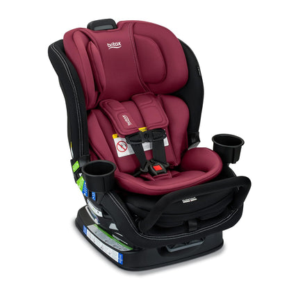 Britax Poplar S Convertible Car Seat, 2-in-1 Car Seat Extended Rear Facing, 17” Slim Car Seat Design with Fast & Easy ClickTight Installation, Anti-Rebound Bar & SafeWash Fabrics — Cowmooflage