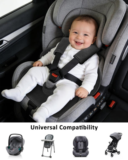 Baby Piddle Pad Car Seat Liner, Potty Training Seat Protector, Waterproof Soft Potty Training Cover for Carseat, Stroller, Highchair, Toilet Training for Infant Newborn, Anti-Slip Backing, Black