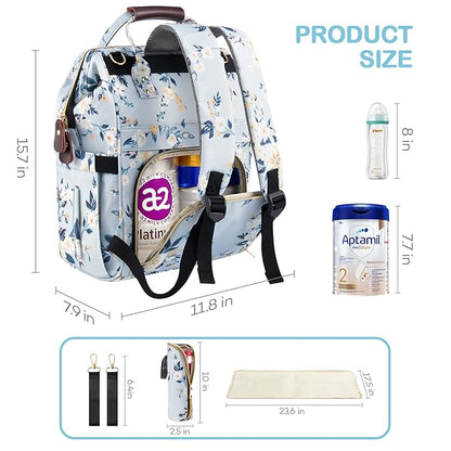 LitBear Diaper Bag Backpack, Fashion Large Capacity Multifunction Nappy Bags