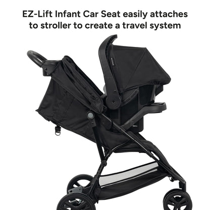 Baby Trend Venture 3-Wheel Stroller Travel System, Stellar Grey