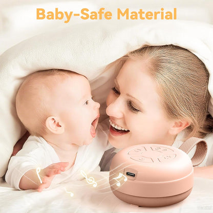 Portable Sound Machine for Baby | White Noise | 12 Soothing Sounds | Noise Canceling for Travel, Office, Nursery | Baby Shower | Registry Gift | Sleep Soother for Babies Kids Adults | Putty