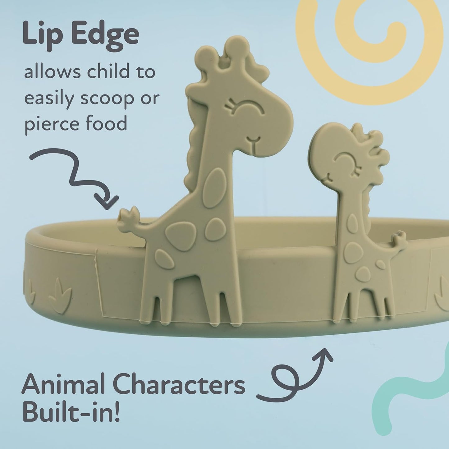 Nuby Animal Friend Silicone Round Bowl - Toddler Bowl - 6+ Months - Pink Whale Bowl