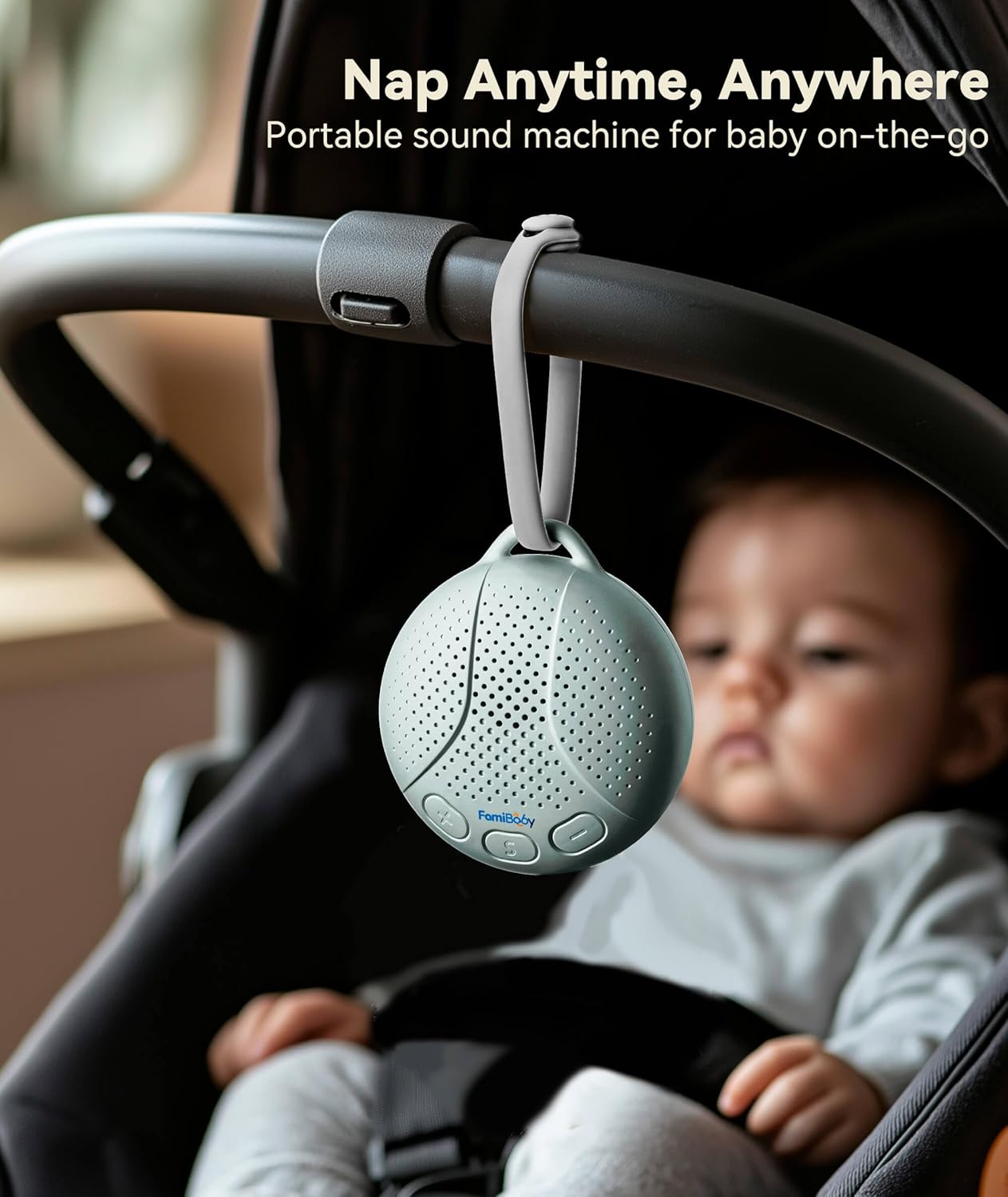 Sound Machine for Babies and Kids - Baby Sleep Soother | Portable White Noise Machine with Night Light for Nursery | 16 Soothing Sounds | Shush | Travel | Registry Gift | Baby Shower