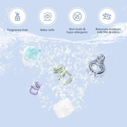 MOMFANN Professional Deep Cleaning Detergent Tablets for All Baby Bottle Washers, Washer Tablets for Bottle Washer and Sterilizer and Dryer, Easy to Use (150Pcs)