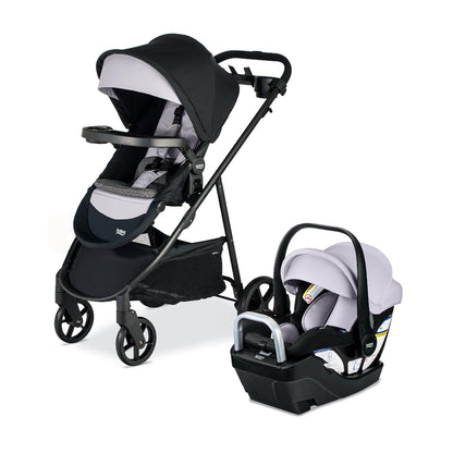 Britax Brook+ Modular Baby Stroller, Ultra-Lightweight Infant and Toddler Stroller with SafeWash Insert and 4 Ways to Stroll, Graphite Onyx