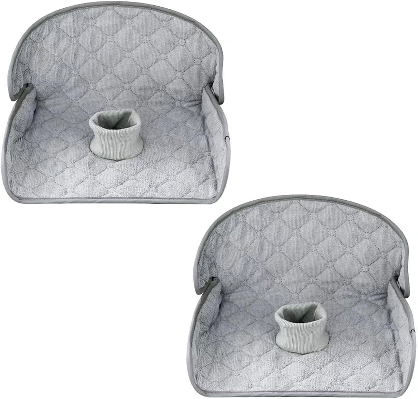 PandaEar 2 Pack Infant Car Seat Protector for Potty Training, Waterproof Piddle Pads Cover Car Seat & Stroller Protector for Babies & Toddlers, Machine Washable, Non-Slip Backing (Grey)