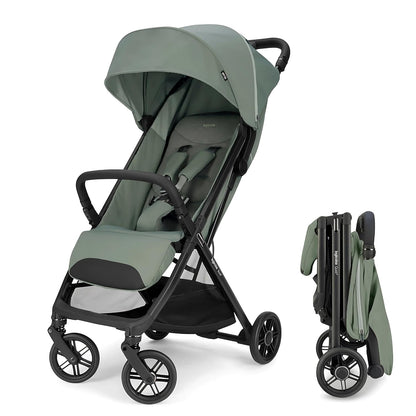 Inglesina Quid³ Lightweight Compact Travel Stroller for Baby & Toddler 0-55 lbs – One-Hand Fold, Reclining Seat, Airline Approved, Car Seat Compatible, UPF 50+ Canopy – Cosmic Black