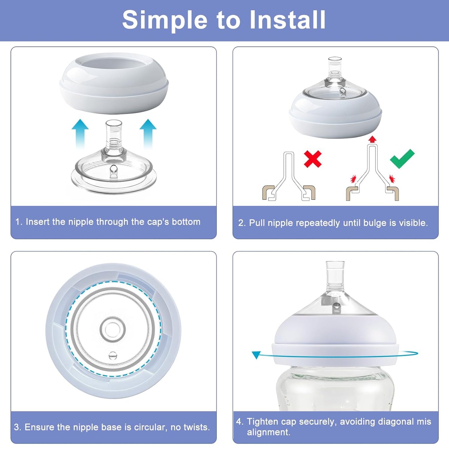 Sippy Spout Nipples for Philips Avent Baby Bottles, Natural Trainer Sippy Cup My Grippy Spout Sippy Cup and Natural Trainer Sippy Cup, Soft 100% Silicone Sippy Spout Nipples (Sippy Nipple)