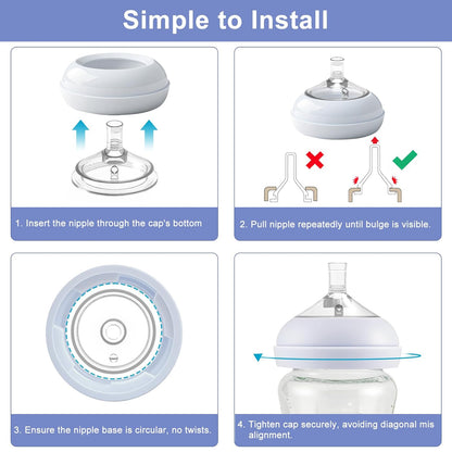 Sippy Spout Nipples for Philips Avent Baby Bottles, Natural Trainer Sippy Cup My Grippy Spout Sippy Cup and Natural Trainer Sippy Cup, Soft 100% Silicone Sippy Spout Nipples (Sippy Nipple)