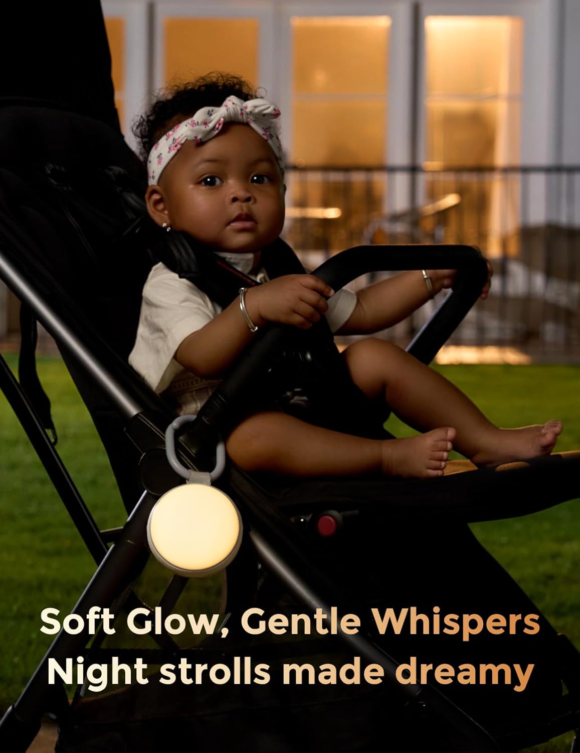 Momcozy Portable Sound Machine with Night Light, White Noise Sound Machine for Baby, 20 Soothing Sounds, Sound Therapy, Long-Lasting Power, Timer, Clips on Stroller, Baby Shower Gifts