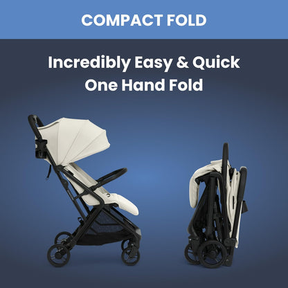 Delta Children Icon Ultra Compact Travel Stroller - Greenguard Gold Certified, Black