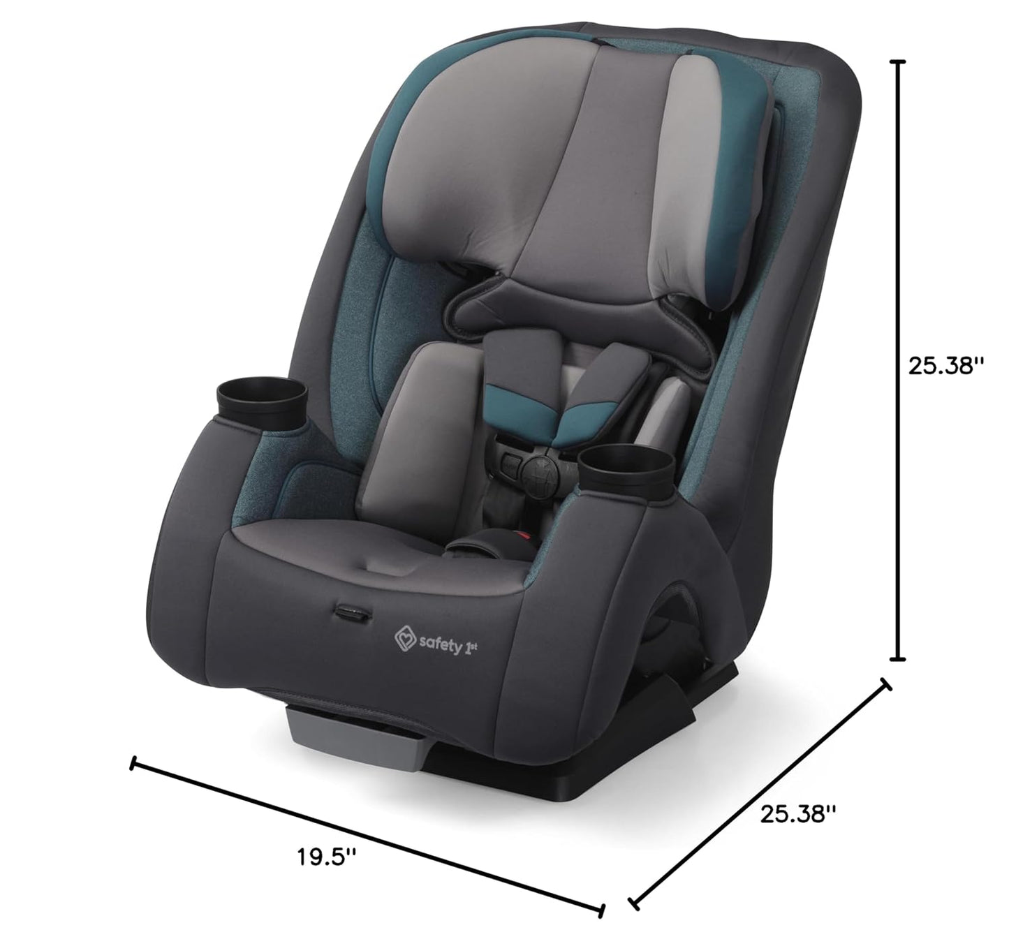 Safety 1st Convertible Car Seat, Convert from Rear to Forward Facing and Belt-Positioning Booster, High Street, From Birth to Age 10, TriMate