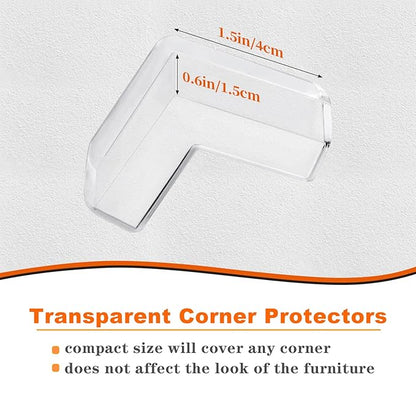 32 Pack Corner Guards Corner Protectors Baby Proof Furniture Corners & Edges Safety Bumpers, Table Corner Protectors for Furniture Baby Safety Sharp Corner Covers, Clear