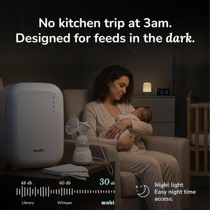 WABI UV LED 3-in-1 Sanitizer & Dryer MINI Box | Disinfect, Dry, & Store Everyday Items, Baby Feeding Gear, and Electronics | Touch Control, LED (No Mercury) | Smart Storage Mode | Fits 4-6 Baby Bottle