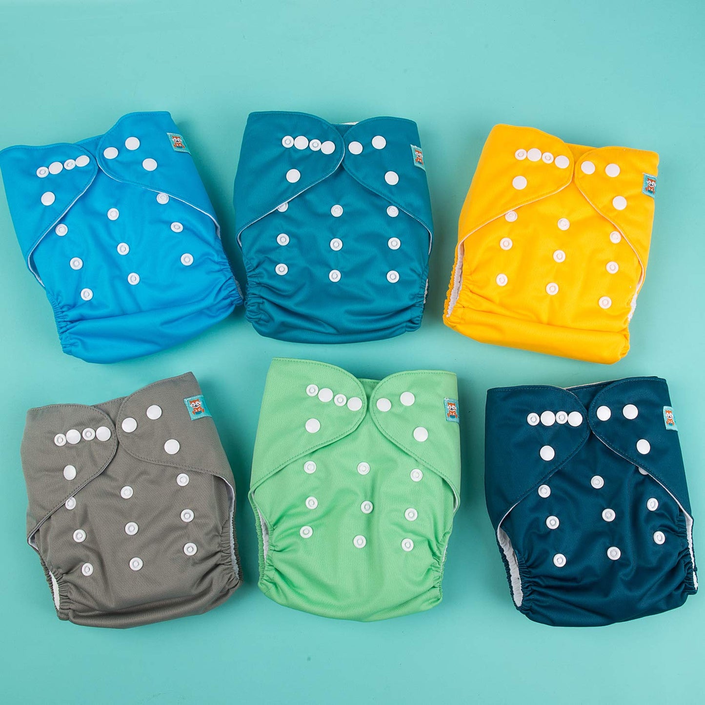 ALVABABY 12pcs Microfiber Inserts,Soft Cloth Diaper Liner,3-Layer Absorbent Inserts,Reusable for Baby Cloth Diapers 12T