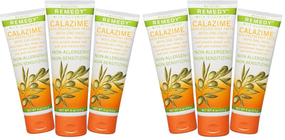 Medline Remedy Olivamine Calazime Skin Protectant Paste Cream, Used with Dry Chapped from Diaper Rash, Incontinence, Dermatitis, Psoriasis, Burns, Bites, White, 4 Oz