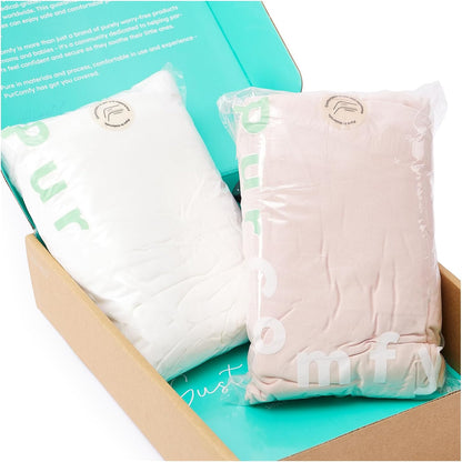 Supersoft Pack and Play Sheets Fitted, Premium Bamboo Viscose Mini Crib Sheets, Pack N Play Mattress Sheets, Graco Playard Baby Sheets Neutral for Boys Girls, 5'' Deep Pocket 2-Pack