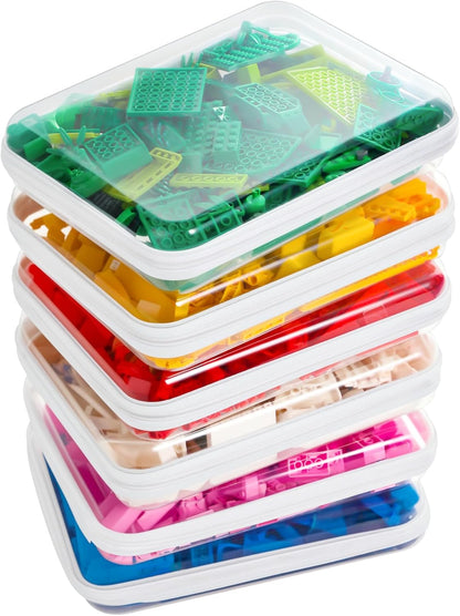 CoiiJoii 3PCS Large Clear Hard Shell Zippered Case, Diaper Bag Organizing Pouches, Waterproof Cosmetic Bag, Kid's Toy Storage Organizer Bins, Pencil Case.