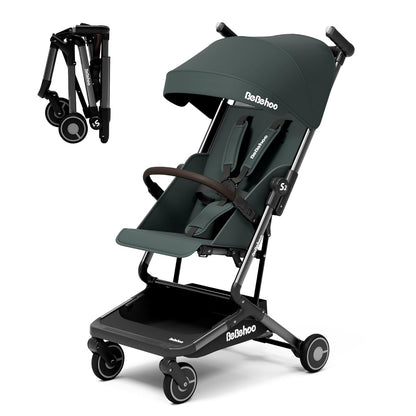 Lightweight Travel Baby Stroller, Foldable Portable Airplane Compact Umbrella Strollers for Toddler 1-3 Years (S1-Black)