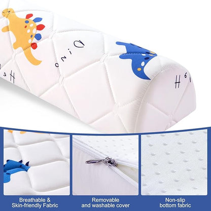 Ceekliybear 2-Pack Premium Foam Bed Bumpers for Toddler, Non-Slip Bed Rails for Toddlers for Twin, Queen, King Beds, Machine Washable Bumpers Cover for Easy Care（Size：52" x 7" x 5"）