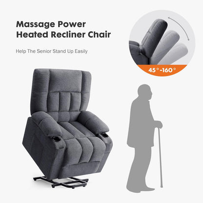 Sweetcrispy Recliner Chair, 360 Swivel Rocker Chair for Adults, Glider Rocker Recliners, Nursery Chairs for Living Room, High Back, Upholstered Deep Seat, Classical Brown