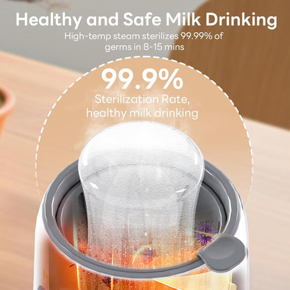 Bottle Warmer, 8-in-1 Fast Baby Bottle Warmer for Breastmilk and Formula,Milk Warmer with Accurate Temperature Control and Automatic Shut-Off,Multifunctional Bottle Warmers for All Bottles (Purple)