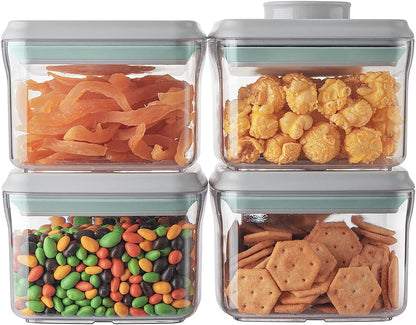 Ankou Formula Container - 1700ml Airtight Formula Dispenser One Button Handy Milk Powder Container BPA-Free Storage Containers with Scoop and Scraper Transparent 730g