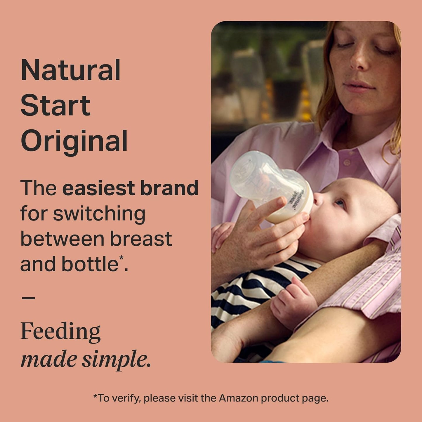 Tommee Tippee Natural Start Anti-Colic 5 oz BPA Free Baby Bottles, 0+ Months, Slow Flow Breast-Like Nipple, Self Sterilizing, Designed for Seamless Transition Between Bottle and Breast, Pack of 4