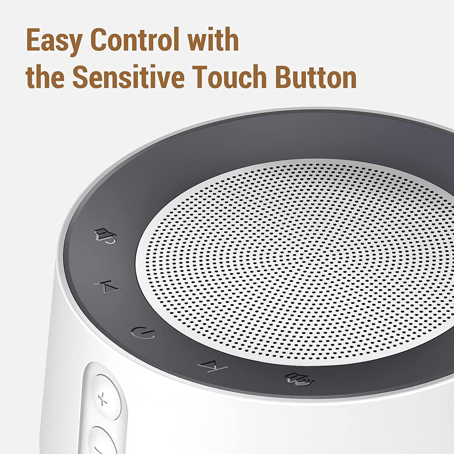 White Noise Sound Machine, Adjustable Baby Night Light for Sleeping,14 High Fidelity Sleep Machine Soundtracks,Timer and Memory Feature (White with Power Adapter)